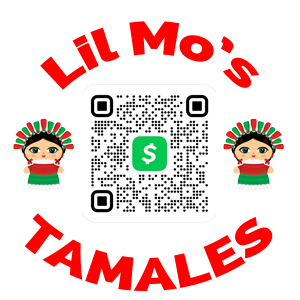 Cash App QR Code With Lil Mo's Tamales Logo
